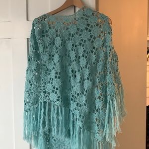 Turquoise Poncho